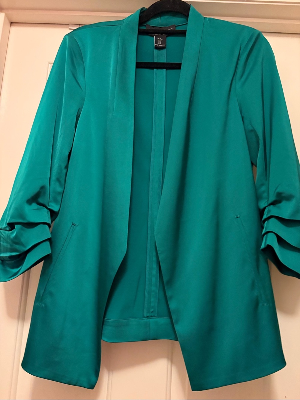 Rachel Zoe Emerald rouche Blazer